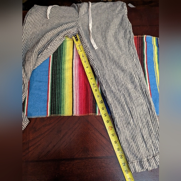 H&M Cham Cropped Stripped Pants - Picture 4 of 6